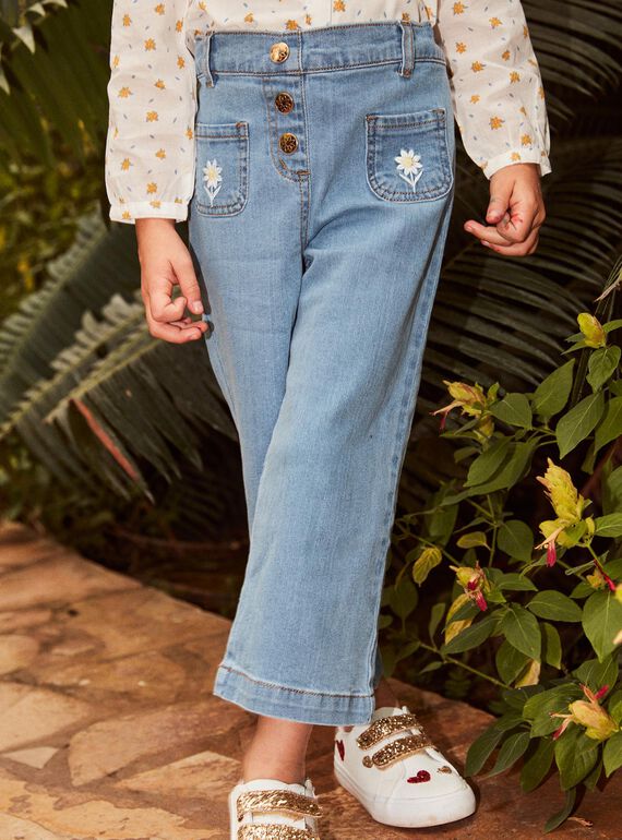 Jean wide legs bleu FADYETTE / 23E2PF81PANP272
