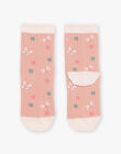 Chaussettes rose à Jacquard papillons FISOZETTE / 23E4PFD1SOQD318