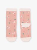 Chaussettes rose à Jacquard papillons FISOZETTE / 23E4PFD1SOQD318
