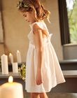 Robe à rayures jaune et écru FRERAYETTE / 23E2PFI5ROB005