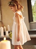 Robe à rayures jaune et écru FRERAYETTE / 23E2PFI5ROB005