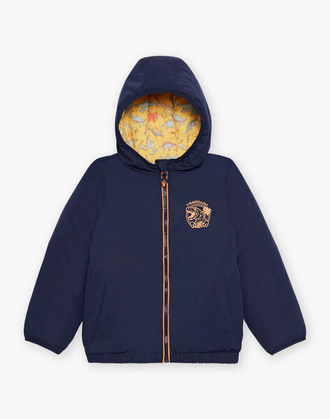 Doudoune réversible bleu marine à capuche FRADOUNAGE / 23E3PG51D3EC201