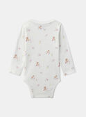Lot de 3 bodies bébé fille à manches longues en coton issu de l'agriculture biologique MEJEANNE / 25E5BF41BDL001