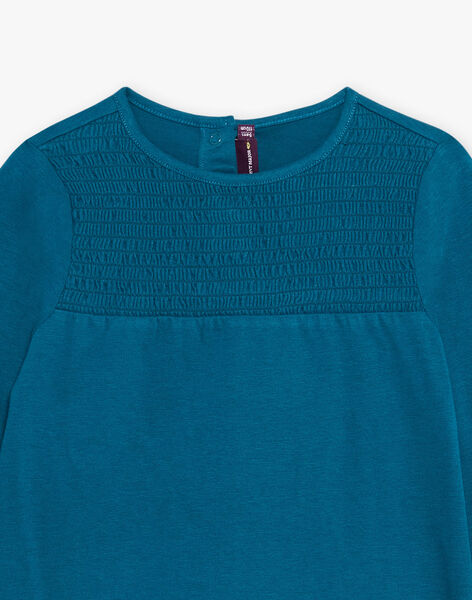 T-shirt à manches longues bleu canard DYFUETTE / 22H2PFU2TML714