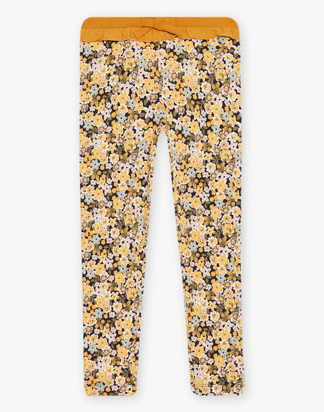 Legging à imprimé fleuri jaune DEFLETTE / 22H4PFD1CALC214