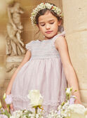 Robe parme en tulle KREVETTE / 24E2PFL2ROB320