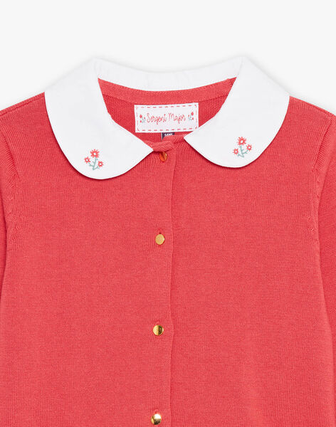 Cardigan rouge en coton FRITETTE 1 / 23E2PFJ1CARF507