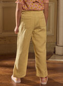 Pantalon jaune brodé MLAPANETTE / 25E2PFK1PANB104