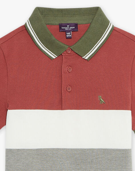 Polo colorblock avec dinosaure FRIPLAGE1 / 23E3PGD1POL628