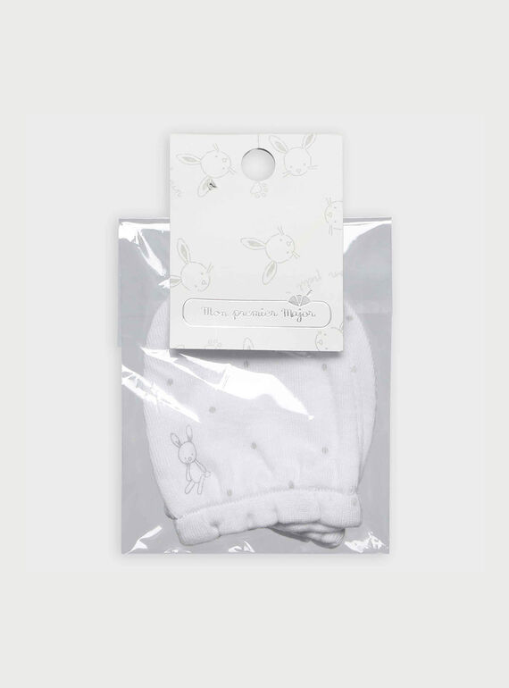 Moufles blanches RYGAZOUIL / 19E0AMI1MFN001