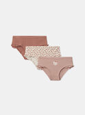 Lot de 3 culottes imprimés ou uni Fille NEJICETTE / 25H5PFC3SLR312