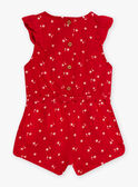 Combishort rouge à imprimé étoile 22E1BFP1CBL050