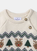 Pull torsadé et jacquard Noël LAVADIM / 24H1BGT1PUL005
