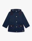 Parka 3 en 1 à capuche bleu nuit DRAVLETTE / 22H2PFG1PAR070
