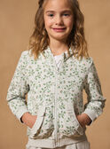 Sweat à capuche zippé vert d'eau MIXVIETTE / 25E2PF51JGHC242
