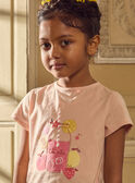 Tee Shirt Manches Courtes Rose MLAFRETTE / 25E2PFK2TMC301