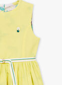 Robe réversible jaune en satin de coton LAPAKRETTE / 24H2PFI1ROBH705
