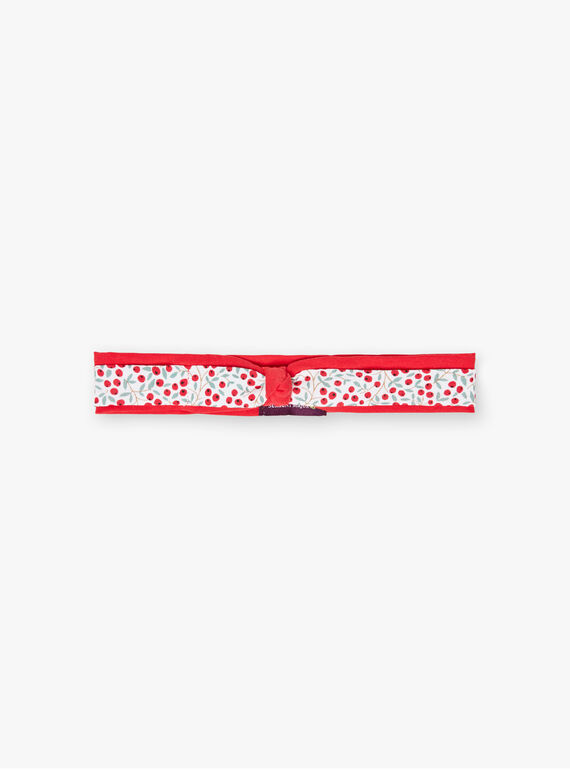 Bandeau rouge à imprimé fleuri bébé fille BAAMITIE / 21H4BF11BAN001