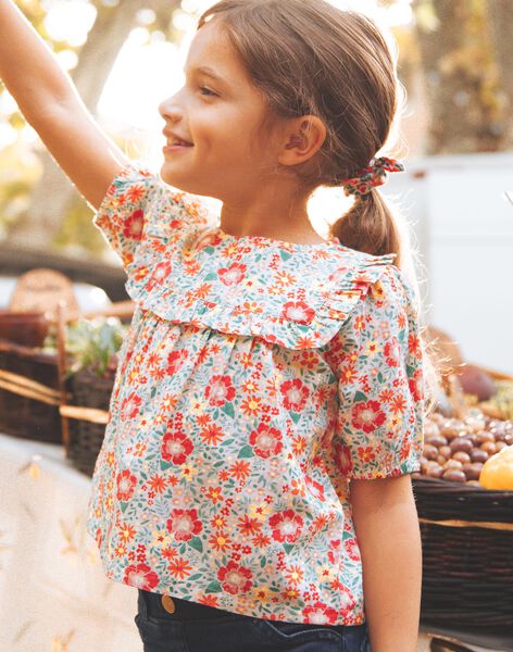 Blouse écrue à fleurs FEBLOZETTE / 23E2PFB1CHE001