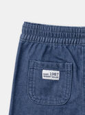 Pantalon en denim bleu avec découpes LADORIAN / 24H1BGJ1JEAP274