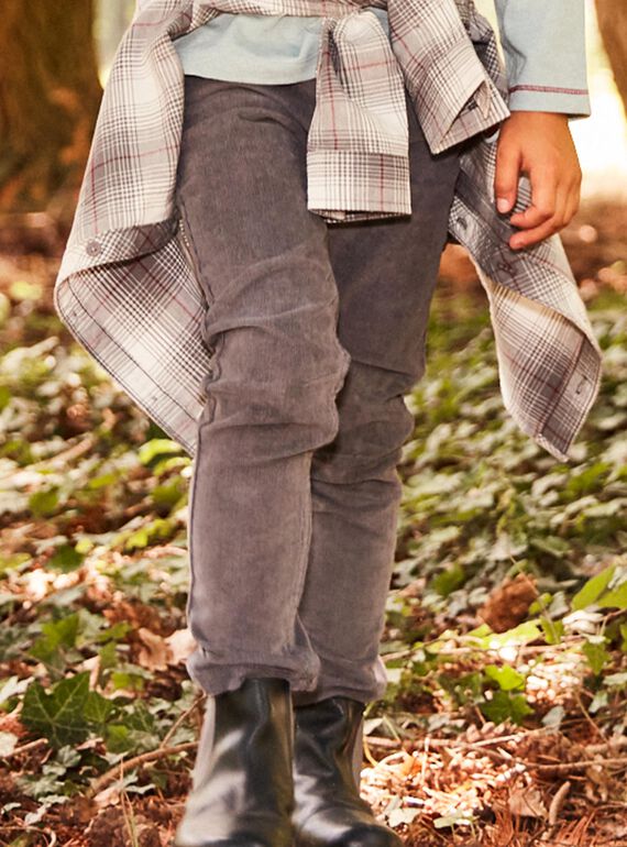Pantalon gris slim DUSLIMAGE / 22H3PGZ2PANJ908