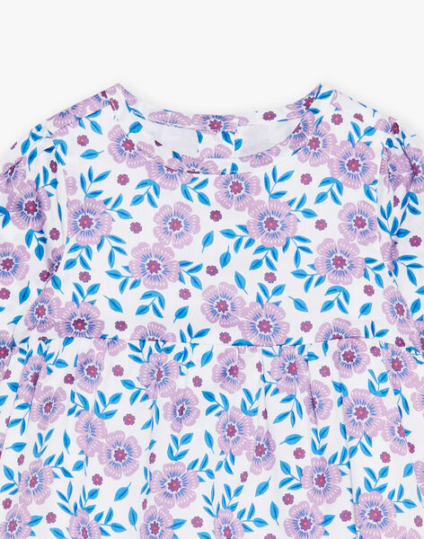 Blouse en satin de coton fleuri DAALEXIA / 22H1BF51CHE001
