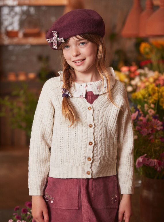 Cardigan Ecru chiné LUCARDETTE / 24H2PFM1CAR006