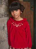 Blouse  brodée en velours côtelé LALETTE / 24H2PFR1CHEF505
