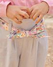 Pantalon ciel avec ceinture à imprimé fleuri FLEMETTE / 23E2PFS1PAN020