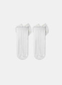 Chaussettes écrues avec noeud en tulle  MRECHOETTE / 25E4PFL1SOB001