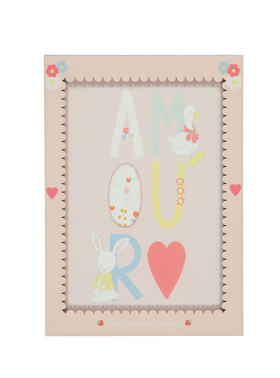 Affiche "Amour" rose ROAMOURAFF / 19EZNAX1AFF301