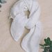 Lange vanille à imprimé animaux en double gaze de coton