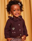 Gilet en tricot prune DAKRISTINE / 22H1BFR1CAR709
