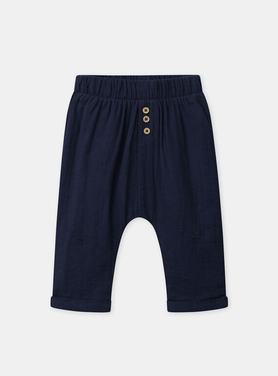 Pantalon bleu marine Bébé Garçon NAISAAC / 25H1BGP1PAN070