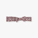 Bandeau à imprimé fleuri bordeaux