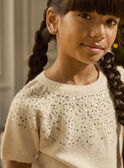 Pull manches courtes à sequins LEITRICETTE / 24H2PFT1PSM005