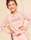 Sweat Sport rose à fleurs FRISWETTE / 23E2PFJ1SWED300