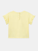 Tee Shirt Manches Courtes Jaune KOUETTE / 24E2PFD1TMCB104