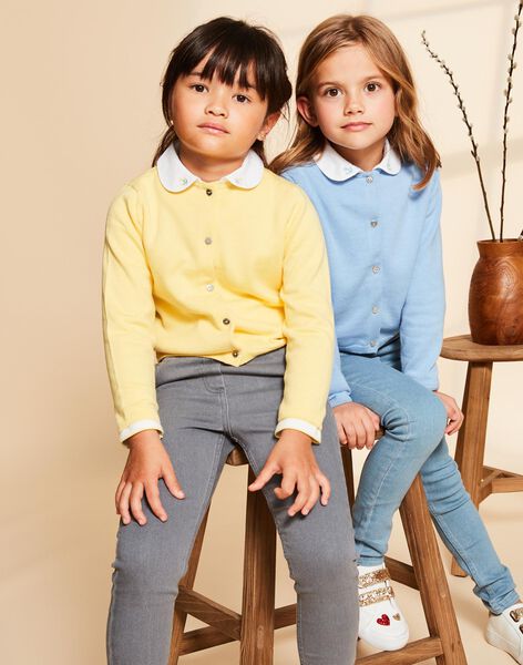 Cardigan jaune en coton FRITETTE 2 / 23E2PFJ3CAR010