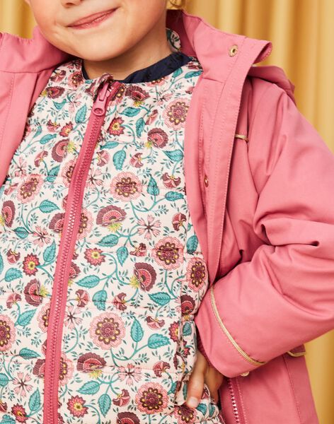 Parka à capuche 3 en 1 vieux rose DRADOETTE / 22H2PFG2PARD325