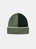 Bonnet en maille vert Garçon NIBORDAGE / 25H4PGE1BONG600