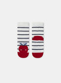 Lot de 3 chaussettes à rayures, imprimés ou uni Bébé Fille NAGERTRUDE / 25H4BFP1LC3001