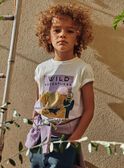 T-shirt tie and dye violet à décoration désert FLAMIAGE / 23E3PGO2TMC001