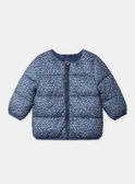 Parka 2 en 1 beige ou bleu imprimé fleuri Bébé Fille NIMAUD / 25H1BFE1PAR080