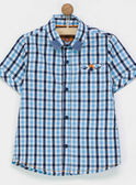 Chemise bleue à carreaux NOCIAGE / 18E3PGJ1CHM213