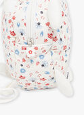 Sac à dos écru tortue fleuri FALILIANE / 23E4BFC1BES001