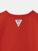 Tshirt rouge crabe et homard MAVASCO / 25E1BGQ1TMC050