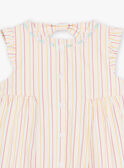 Robe écrue bébé fille CASIMONE / 22E1BFN2ROB811