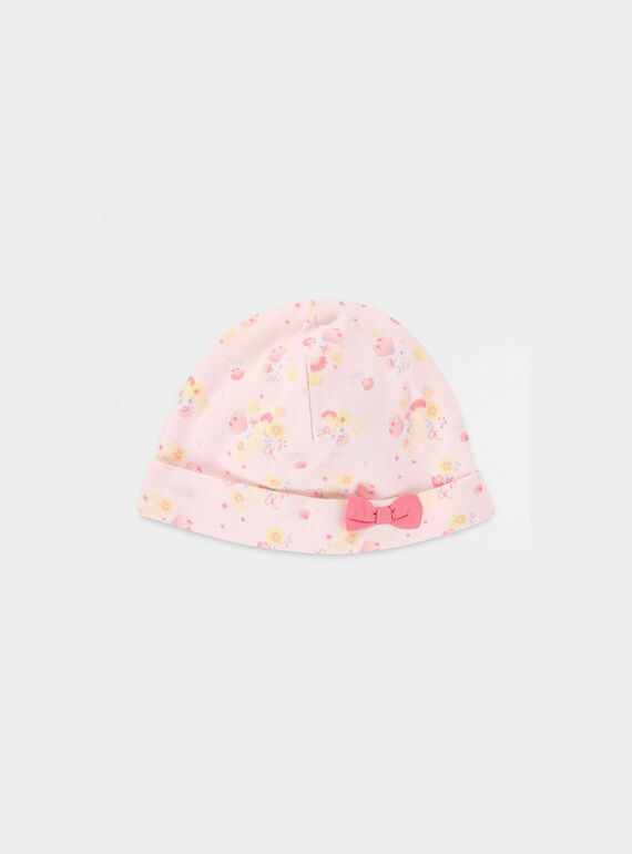 Bonnet de naissance rose NAVICAMIL / 18E0AFM1BNA301