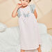 Chemise de nuit rose à imprimé papillons